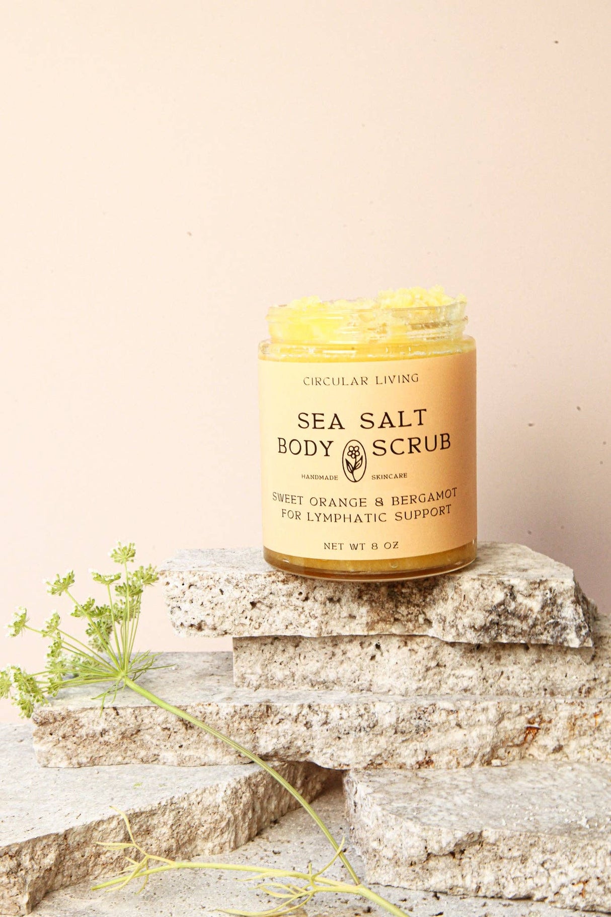 Sea Salt Body Scrub, Sweet Orange & Bergamot