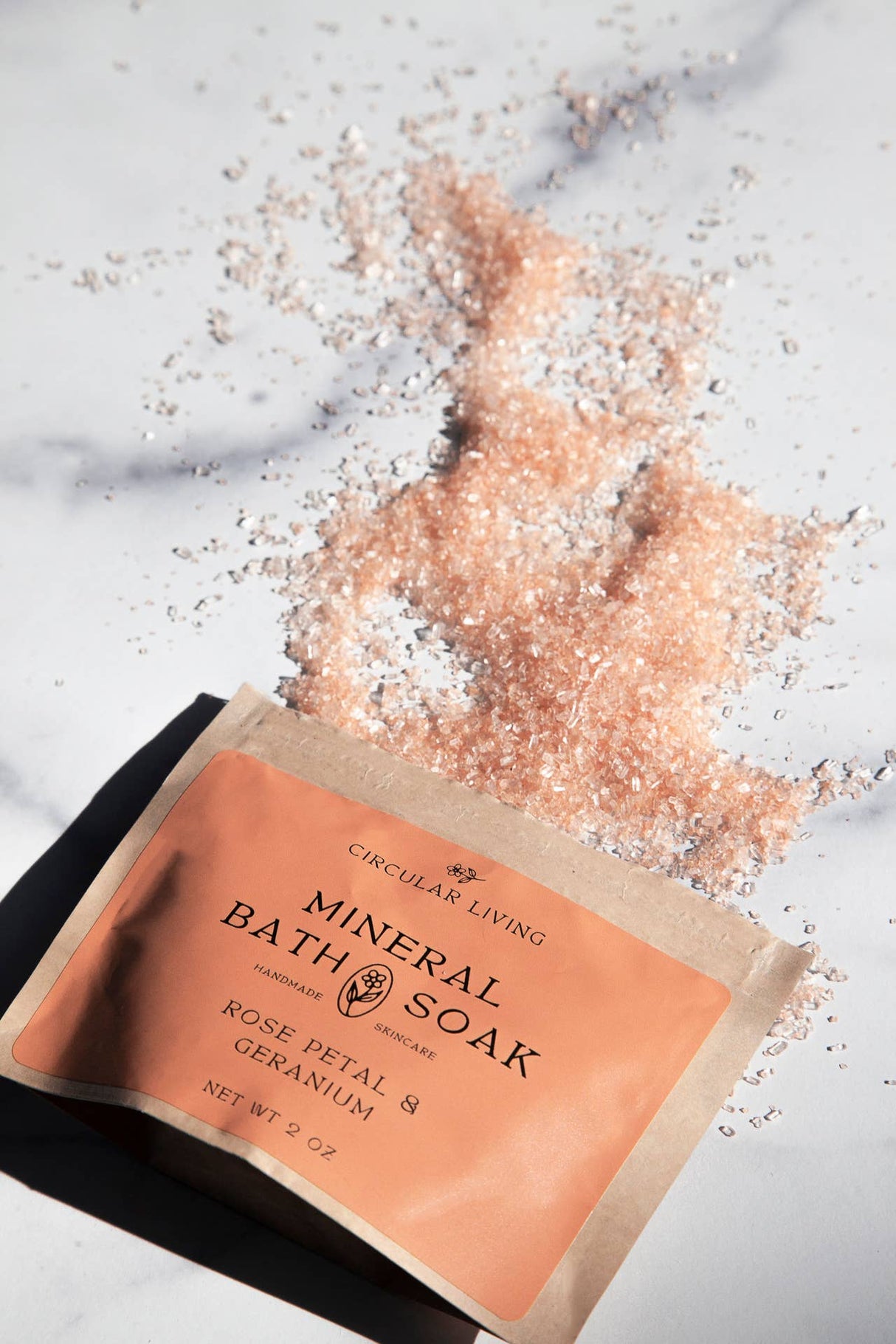 Mineral Bath Soak Sachet, Rose Petal & Geranium