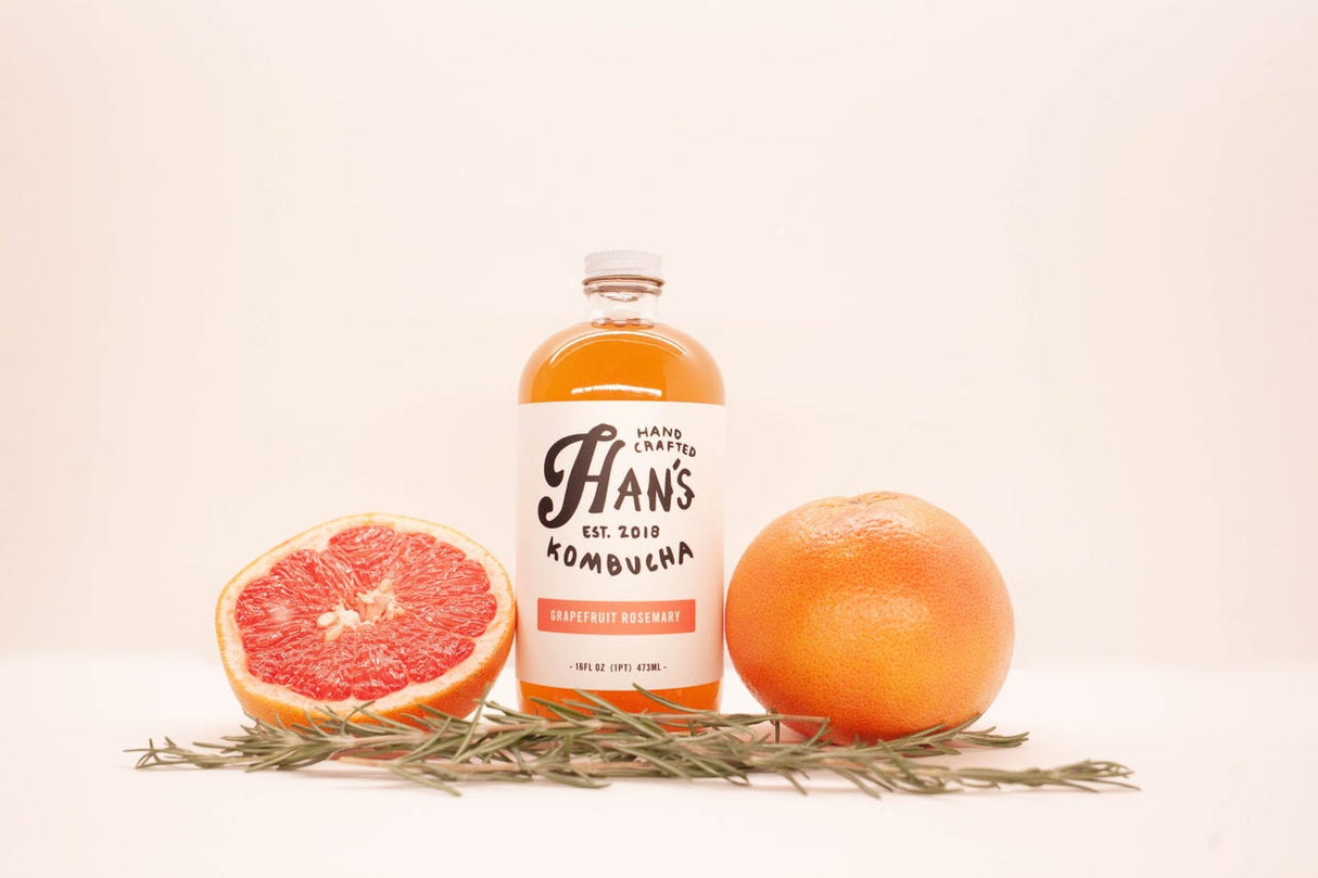 Kombucha de pomelo y romero de Han